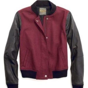 Wearmaster x Madewell Burgundy Varsity Jacket
